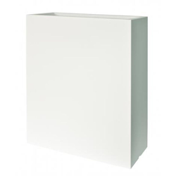 Fioriera rettangolare KUBE TOWER CASSETTA 70X30 H90 - BIANCO - EURO3PLAST en oferta