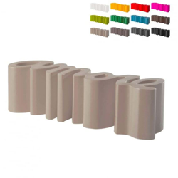 Panchina divanetto design moderno Amore interno ed esterno Slide | Colore: Grigio chiaro en oferta