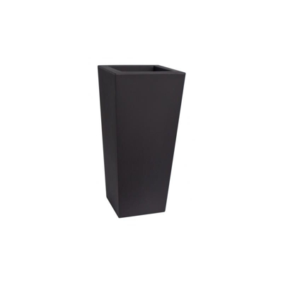 Vaso Quadrato KIAM 35X35 H75 - NERO PERLA - EURO3PLAST