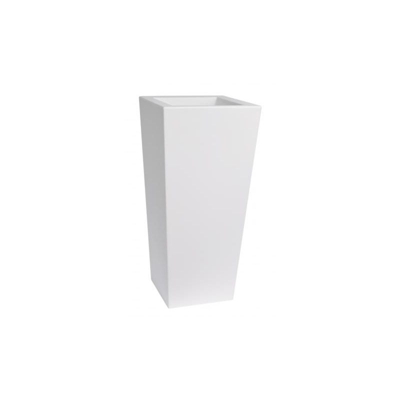 Vaso Quadrato KIAM 35X35 H75 - BIANCO OTTICO - EURO3PLAST