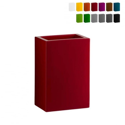 Vaso Base Pot H 40-Rosso Fiamma