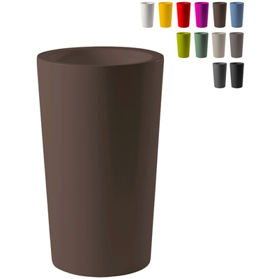 Vaso grande design X-Pot 135 Slide | Colore: Marrone