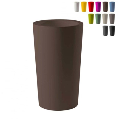 Vaso grande design X-Pot 135 Slide | Colore: Marrone