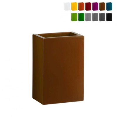 Vaso Base Pot H 73 -Marrone Cioccolato