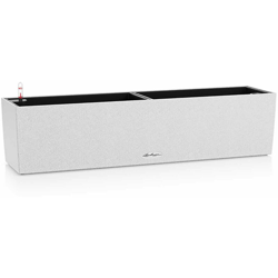 Fioriera BALCONERA STONE 80X19 con auto irrigazione - BIANCO QUARZO - LECHUZA en oferta