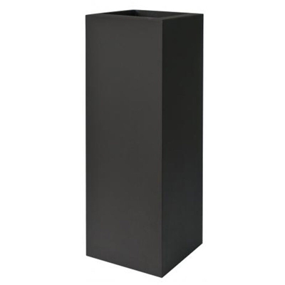 Fioriera rettangolare KUBE TOWER VASO ALTO 30X30 H 90 - NERO PERLA - EURO3PLAST
