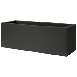 Fioriera rettangolare KUBE CASSETTA 100X40 H40 - NERO PERLA - EURO3PLAST en oferta
