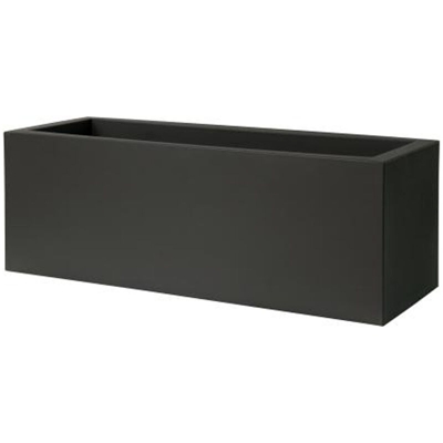 Fioriera rettangolare KUBE CASSETTA 100X40 H40 - NERO PERLA - EURO3PLAST