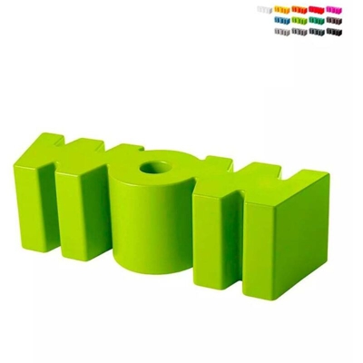 Panchina divanetto design moderno Slide Wow interni e giardino | Colore: Verde 2