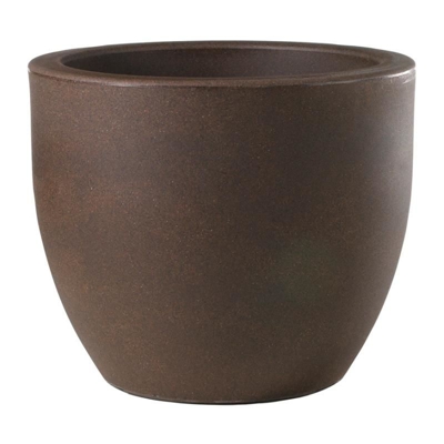 Vaso fioriera in resina TONDO VENETO Ø62 - BRONZO - TERAPLAST