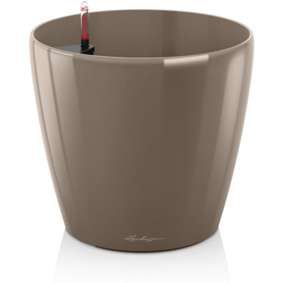 Vaso fioriera CLASSICO PREMIUM Ø60 con auto irrigazione - TORTORA LUCIDO - LECHUZA