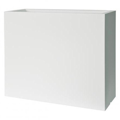 Fioriera rettangolare KUBE HIGH CASSETTA 80X30 - BIANCO - EURO3PLAST