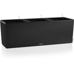 Fioriera rettangolare TRIO STONE 30 - 100x32 H 34 con auto irrigazione - NERO GRAFITE - LECHUZA en oferta