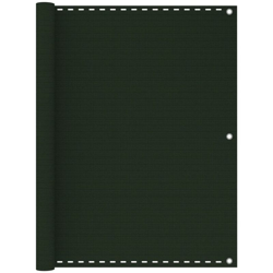 vidaXL Paravento da Balcone Verde Scuro 120x400 cm in HDPE - Verde en oferta