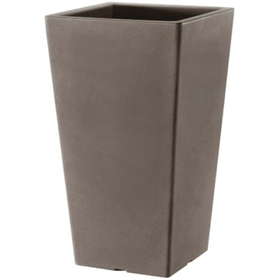 Vaso fioriera PASUBIO ALTO 100 - 40x40 - GRIGIO ANTRACITE - TERAPLAST