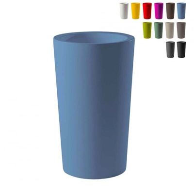 Slide - Vaso X-Pot versione alta H 135-Blu Polvere