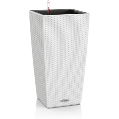 Vaso fioriera CUBICO COTTAGE 30 con auto irrigazione - BIANCO - LECHUZA