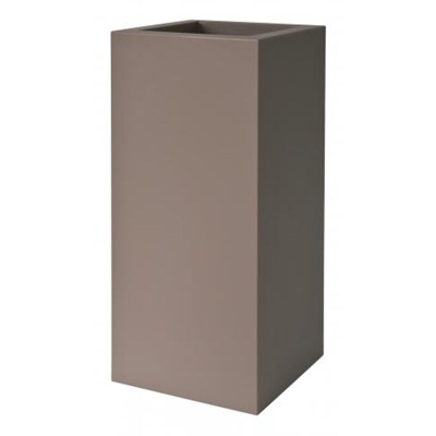 Fioriera KUBE HIGH VASO ALTO 40X40 - TORTORA - EURO3PLAST