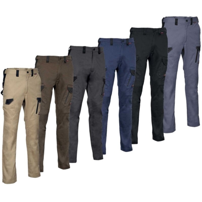 Pantaloni da lavoro Cofra Jember super stretch-Fango-52 - Fango - - Fango