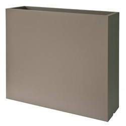 Fioriera rettangolare KUBE HIGH SLIM CASSETTA 80X25 H70 - TORTORA - EURO3PLAST en oferta