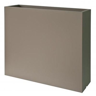 Fioriera rettangolare KUBE HIGH SLIM CASSETTA 80X25 H70 - TORTORA - EURO3PLAST