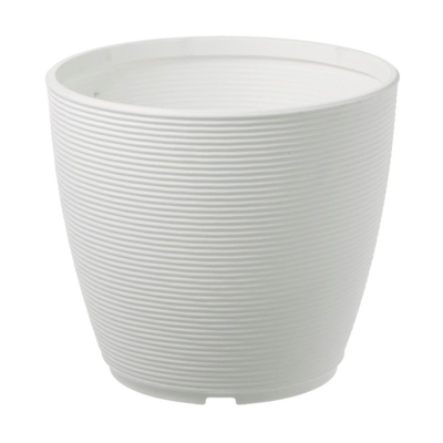Vaso fioriera tonda RING ø38 H32 CM - BIANCO - TERAPLAST