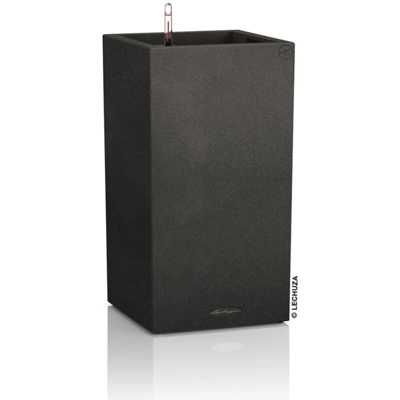 Fioriera CANTO STONE a colonna 30x30 - NERO GRAFITE - LECHUZA
