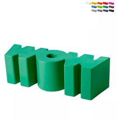 Panchina divanetto design moderno Slide Wow interni e giardino | Colore: Verde características