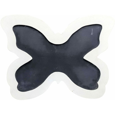 Lavagna Artigianale - Farfalla Colori Bianco