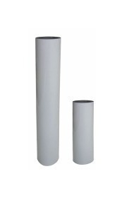 TUBO ALLUMINIO BIANCO 8x100