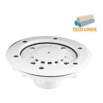 Bocchetta di Mandata a Pavimento Piscina Astralpool per Liner - Filettata
