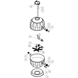 Ricambi Filtro Piscina Aquarius 6-10-14 mc | Posizione 12-6mc en oferta