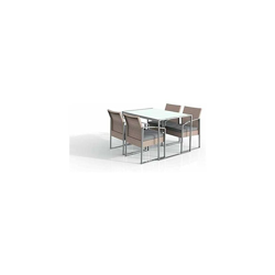 Set pranzo Bilbao Colore white Washed (1 tavolo 4 poltrone) características