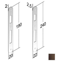 INCONTRO SERRATURE PATENT BT 8x90 bronzato en oferta