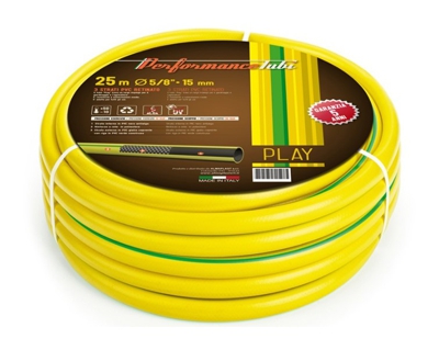 Tubo 1/2" Pollice Acqua Irrigazione Per Giardino Play 3 Strati Giallo 50 Metri