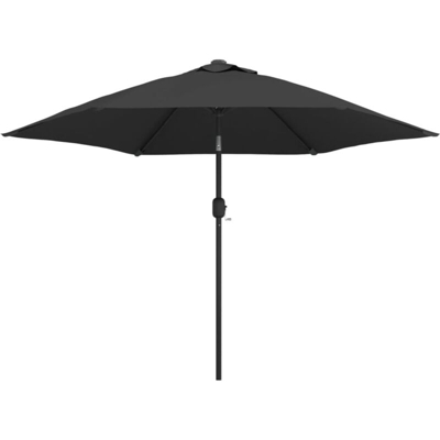 vidaXL Ombrellone da Esterni con Palo in Metallo 300 cm Antracite - Antracite