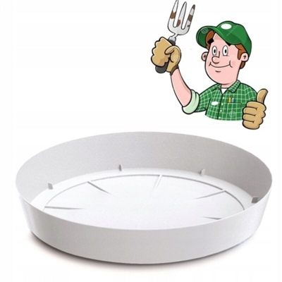 SOTTOVASO LOFLY TONDO cm 13 h 2,0 bianco