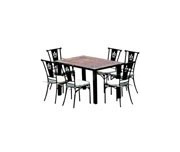 SET MOSAICO TAVOLO 120x85 + 6 SEDIE ASBURGO VETTE en oferta