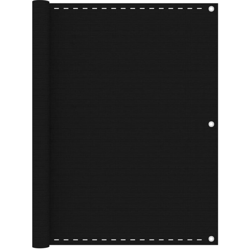 vidaXL Paravento da Balcone Nero 120x500 cm in HDPE - Nero precio