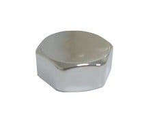 TAPPO ESAGONALE OTTONE CROMATO F1/2" Pz.2 GEMAC