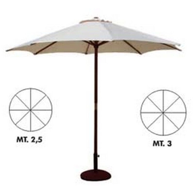 Ombrellone Legno Polies.Gold 300 Vette 05817