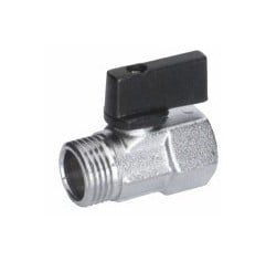Valvola Sfera Mini Mf Cromata Pro 1/4"