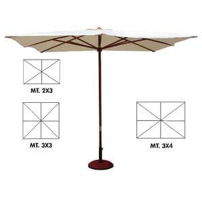 OMBRELLONE LEGNO POLIES.GOLD 200x300 VETTE 05818