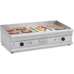 Royal Catering Piastra Elettrica Inox 2 Manopole Grill Barbecue 230V 2X3 2 Kw características