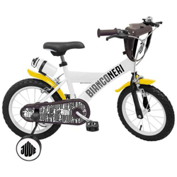 Bicicletta Per Bambini 16'' Fc Juventus Con 2 Freni, Frontalino E Borraccia 25483 características