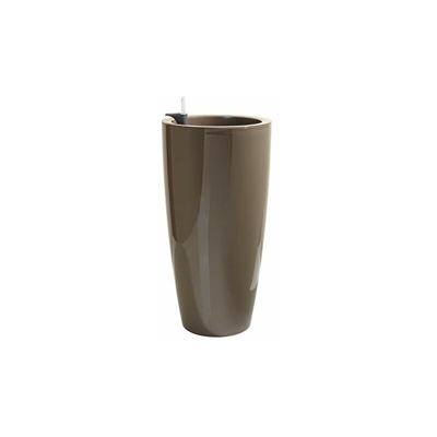 Artevasi Vaso Autoirrigazione Santorini 65 cm, Marrone, Tortora, 33x33x65 cm