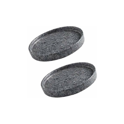 Houstool - Sottovaso rotondo in ceramica, per piante, vaso da fiori, per le gocce d'acqua, in vaso da giardino e il pavimento, colore: grigio, 15 x en oferta