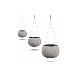 Wellhome Confezione da 3 vasi Prosperplast Beton Bowl WS in plastica con Serbatoio in Colore Cemento características