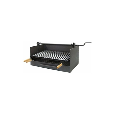 Imex la Volpe 71519 Cassetto per barbecue con sollevamento e griglia in acciaio inox