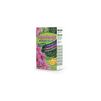 VIGORFIORI S, concime granulare completo con pronto effetto, lunga durata e ferro altamente rinverdente per piante e fiori, kg 0,5, Vitaverde